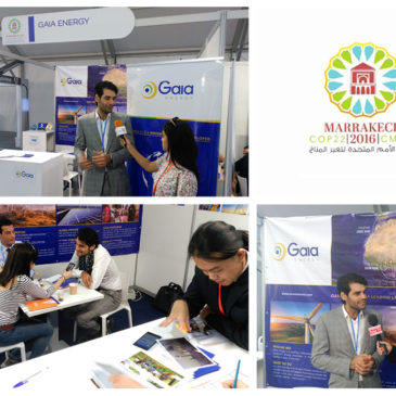 Gaia Energy exhibited during two weeks at COP 22