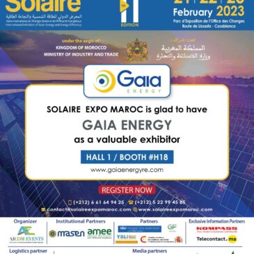 GAIA ENERGY participe au salon SOLAIRE EXPO MAROC 2023