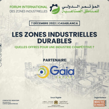 Gaia Energy est sponsor de l’évènement “Les zones industrielles durables”