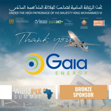 Gaia Energy est  Sponsor de la deuxième édition du World Power to X Summit 2023